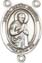 Rosary Centers : Sterling Silver: St. Isaac Joques SS Center
