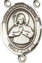 Rosary Centers : Sterling Silver: St. John Vianney SS Center