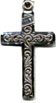 Rosary Crosses : Sterling Silver: Inlaid SS