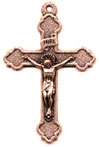 Rosary Crucifixes : Solid Gold: Antique Relief 14kt