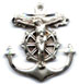 Rosary Crucifixes : Sterling Silver: Mariner (Size 4) SS