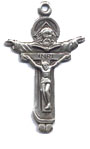Rosary Crucifixes : Silver Colored: Trinity (Size 5) SP