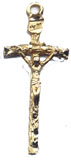 Rosary Crucifixes : Vermeil: Papal (Size 5) VM