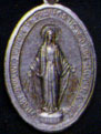 Religious Saint Holy Medal : Silver Colored: Miraculous Medal OX Medal