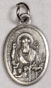 Religious Saint Holy Medal : Silver Colored: St. Nicholas OX Saint Medal