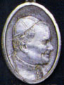Religious Saint Holy Medal : Silver Colored: Pope John Paul II OX Medal