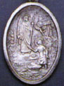 Religious Saint Holy Medal : Silver Colored: St. Raphael OX Saint Medal