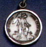 Religious Saint Holy Medal : Sterling Silver: Guardian Angel SS Saint Medal