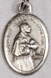 Religious Saint Holy Medal : Silver Colored: St. Charles Borromeo OX Medal