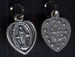 Religious Saint Holy Medal : All Materials: Miraculous Heart OX sm medal