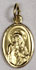 Religious Saint Holy Medal : Gold Colored: Bracelet Sacred Heart GP medal