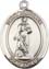 Religious Saint Holy Medal : Sterling Silver: St. Barbara SS Saint Medal