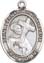Religious Saint Holy Medal : Sterling Silver: St. Bernard of Clairvaux SS Md