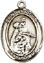 Religious Saint Holy Medal : Sterling Silver: St. Isabella of Portugal SS Md
