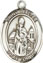 Religious Saint Holy Medal : Sterling Silver: St. Walter of Pontnoise SS Mdl