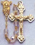 Rosaries: Rosary GP 7mm Crystal