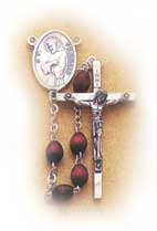 Pre-made Rosaries and Chaplets: St. Francis Wood Rosary