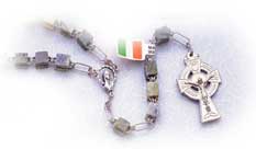 Items related to Brigid of Ireland: Connemara Marble Rosary
