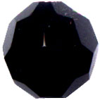 Round Jet Crystal 6mm