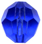 Crystal Beads: Round Sapphire Crystal 6mm