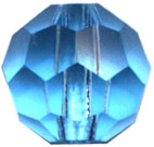 Crystal Beads: Round Aqua Crystal 6mm