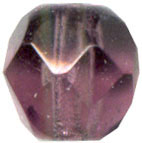 Glass Beads: Cz FP Amethyst Glass 6mm