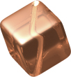 Cube Amber Glass 8mm
