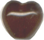 Glass Beads: Heart Garnet Red 6mm