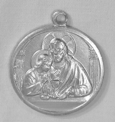 Religious Medals: Blessed Sacrament Aluminum