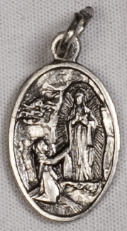 Religious Medals: Bracelet Lourdes SP medal