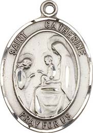 Religious Medals: St. Catherine of Siena SS Mdl