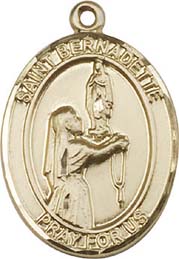 Religious Medals: St. Bernadette GF Saint Medal