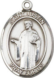 St. Justin SS Saint Medal