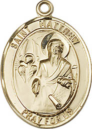 Religious Medals: St. Matthew GF Saint Medal