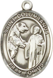 Religious Medals: St. Columbanus SS Saint Medal