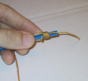 Making Knots in Cord Rosaries with Beads