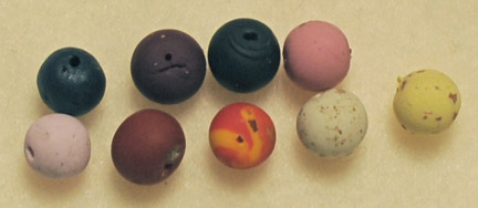 Polymer Clay Rosepetal Beads